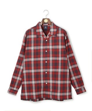 J.PRESS MEN 【J.PRESS ORIGINALS】【UNISEX】Indian Madras Open Shirts / Baggy-Fit レッド系4