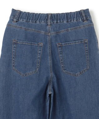 UNFILO L UNFILO DENIM LIGHT タックワイドパンツ ブルー