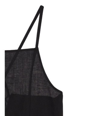 earth music&ecology リサイクルポリエステルブレンドキャミワンピース Black