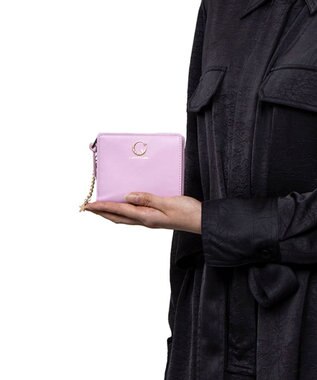 LANVIN en Bleu ルナ Lファスナー二つ折り財布 ピンク