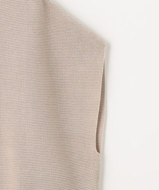 ANY 【洗濯機可能/アンチピリング/UVケア】アクリルガーターコクーンニット サンドベージュ