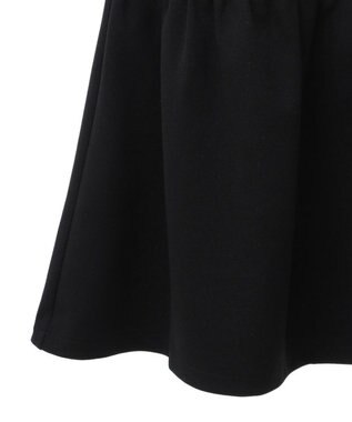 Green Parks カットジョーゼットペプラムベスト Black