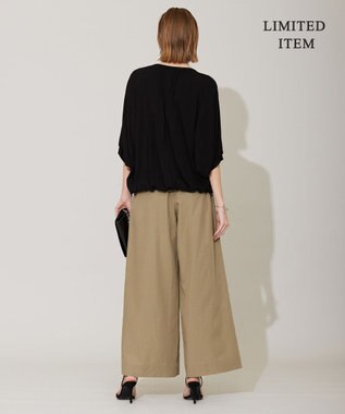 ICB 【WEB限定・洗える】Float ドルマンスリーブカットソー ブラック系