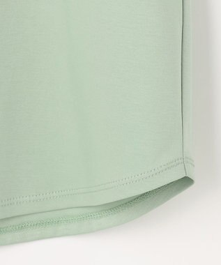 J.PRESS LADIES L 【2WAY】コットンスムース フレンチスリーブ カットソー ソフトグリーン系