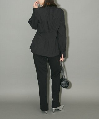 Green Parks ビジューテーパードパンツ Black