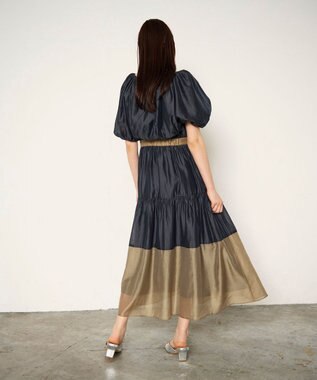 GRACE CONTINENTAL ボレロセットティアードワンピース グレー