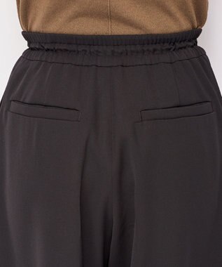 uncrave 【uncrave WHITE】ドレーピーツイル リブパンツ ブラック