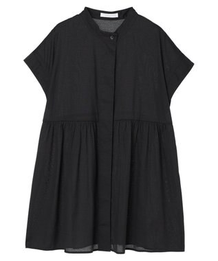 Green Parks 接触冷感　フレンチスリーブチュニック Black