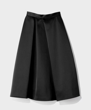 GRACE CONTINENTAL ボリュームサテンタックスカート ブラック