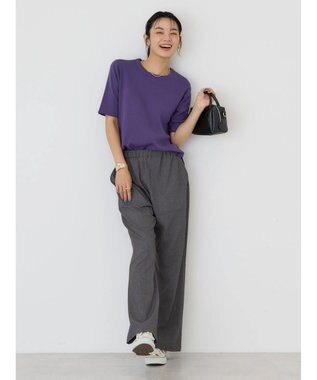 AMERICAN HOLIC ５分袖ニットプルオーバー Purple