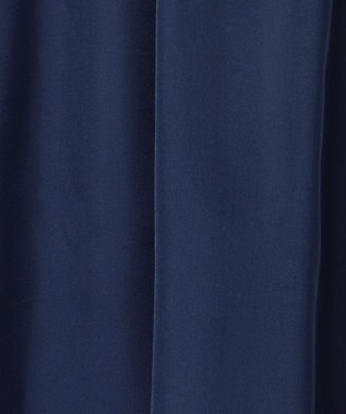 Feroux 【洗える】シアーギャザーフレア スカート ネイビー系