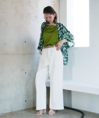 YECCA VECCA 綿麻バギーツイルパンツ