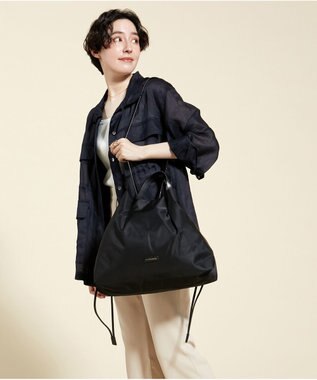 LA BAGAGERIE ドローストリング2WAYトート Mサイズ ブラック