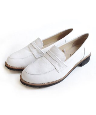 Pointer 本革軽量 定番ローファー ホワイト