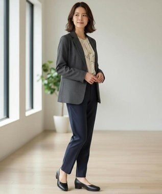 Pointer 日本製 本革 生活防水機能付きパンプス ブラック