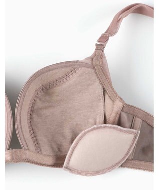 AMPHI ブラジャー 【NAILS INCコラボ】谷間をつくる 脇スッキリ 軽いつけごこち Gカップまで対応 大きいサイズ ブラ BLH303 アンフィ／ワコール ブラウン