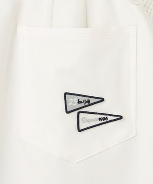 23区GOLF 【WOMEN】【ストレッチ】バックドビー×メッシュロゴスカート ホワイト系