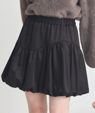 earth music&ecology ラウンド切り替えバルーンミニスカート