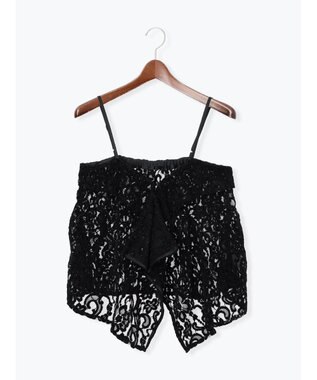 Te chichi ベロアレースキャミソール ブラック