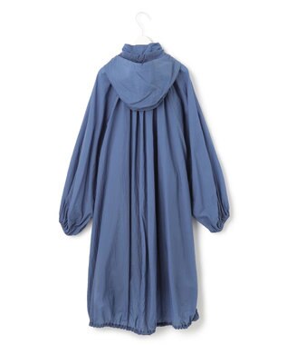 ICB 【撥水加工】シアーナイロンタフタ フーデットコート スマルトブルー系