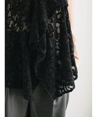 Te chichi ベロアレースキャミソール ブラック