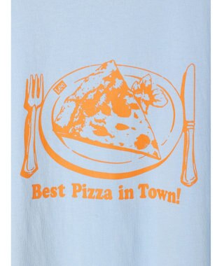 earth music&ecology Ｌｅｅ×ｅ．ｍ．ａ．ｅ　ＰＩＺＺＡ　ＴＥＥ Ice Blue