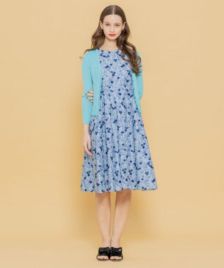 TOCCA 【洗える！】AJISAI カーディガン ターコイズブルー系