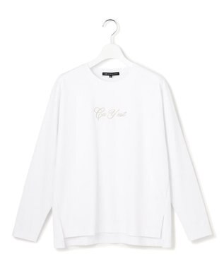 23区 【~6/28まで受注生産】カスタマイズ 立体刺繍 長袖 Tシャツ ホワイト×シルバー