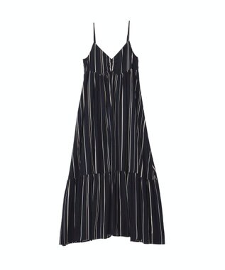 YECCA VECCA アートプリントキャミワンピース Stripe