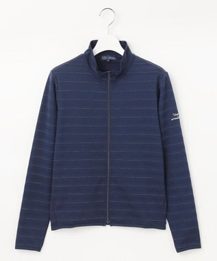 23区GOLF 【WOMEN】便利なUV羽織！【吸水速乾/UVカット】ラメボーダージャージ ネイビー系