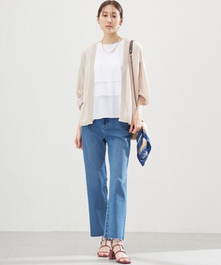 組曲 L シアーニットドルマンカーディガン ベージュ系