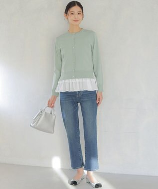 組曲 ミッドデニム パンツ ユーズドブルー系