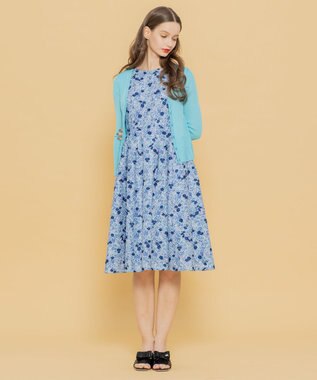 TOCCA 【洗える！】AJISAI カーディガン ターコイズブルー系