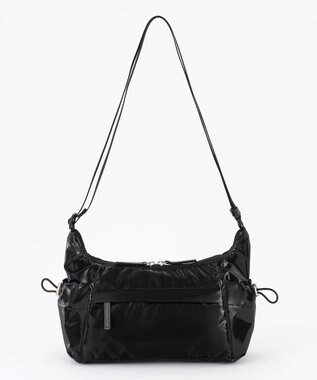 LA BAGAGERIE メタリックドロストポケット　ミニショルダーバッグ ブラック