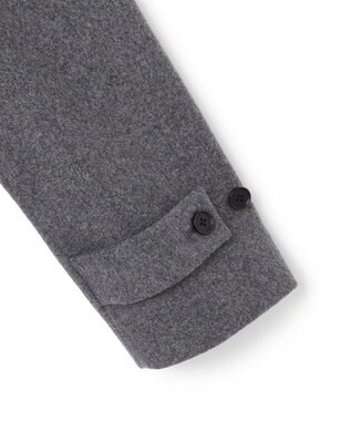 JOSEPH HOMME 【新素材】ライトウールシャギー　スタンドカラーシングルブレストコート グレー系