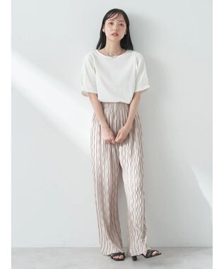 earth music&ecology タックスリーブＴ Off White