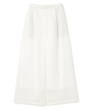 uncrave シアーオーガンジー ワイドパンツ オフ