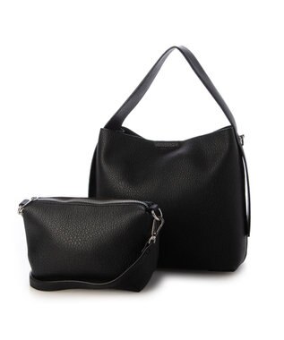 UNBILLION カシュカシュ cachecache / ポーチショルダー付き2wayホーボーバッグ ブラック