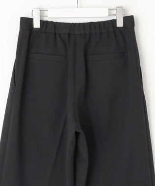J.PRESS LADIES 【洗える・イージーケア】CUT GEORGETTE セミワイド パンツ ネイビー系