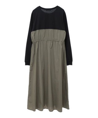 Green Parks カットソードロストドッキングワンピース Khaki