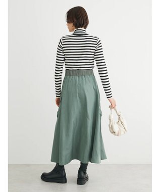 Green Parks ・ＳＵＧＡＲ　ＳＰＯＯＮ　ミリタリーフレアスカート Khaki