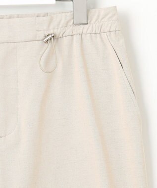 J.PRESS LADIES L 【洗える・吸水速乾・接触冷感】リネンツイル パンツ アイボリー系