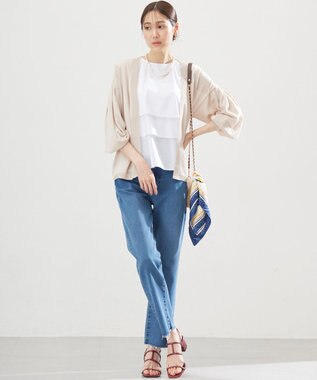 組曲 L シアーニットドルマンカーディガン ベージュ系