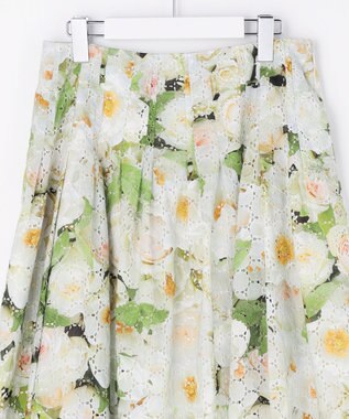 自由区 【カトリエムブーケ】Le bouquet de Laurent ブーケモチーフスカート ブーケ柄