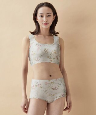 WACOAL 【GOCOCi ゴコチ】 ノンワイヤーブラ ハーフトップ まるでつけていないような着ごこち フラット仕上げ ホックなし CGG535 /ワコール ピーチ