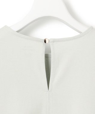 J.PRESS YORK STREET 【WOMEN】ファブリックヘムジャージ プルオーバー ライトグリーン系