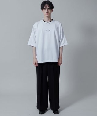 WEGO フクレジャガードフェイクレイヤードT（S） ホワイト