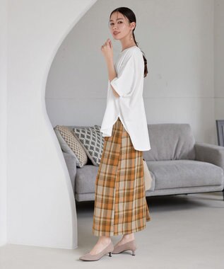 Tiaclasse 【接触冷感・UVカット・吸水速乾・洗える】バックシャンカットソープルオーバー オフホワイト