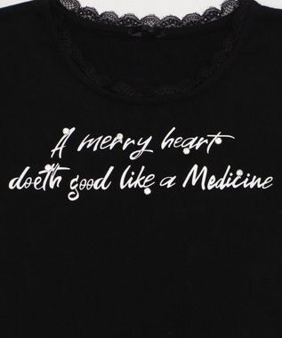 WEGO レースロゴスタッズT ブラック