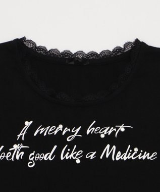 WEGO レースロゴスタッズT ブラック